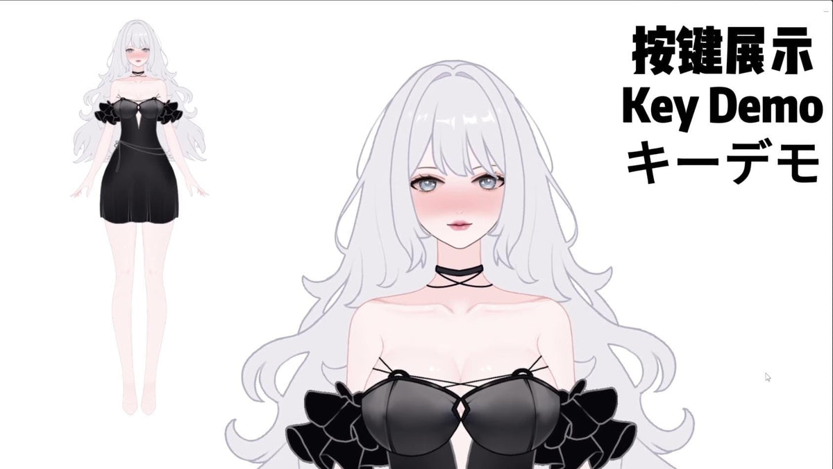 Big sister type 002 VTuber Model – Full Body Live2D, 10 Toggles (PSD File)