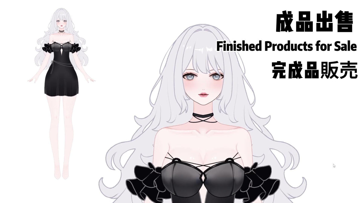 Big sister type 002 VTuber Model – Full Body Live2D, 10 Toggles (PSD File)