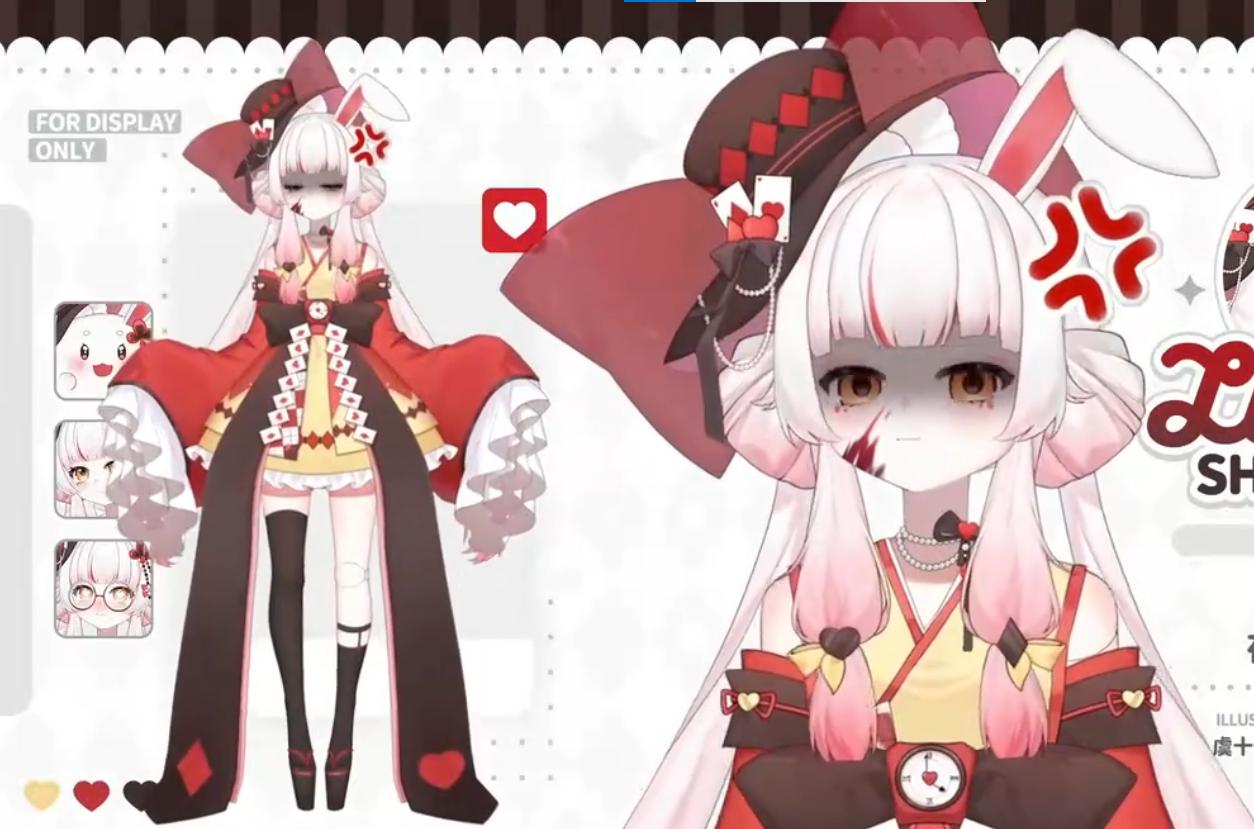 Magic Bunny VTuber Model | Rigged 2D Live2D Avatar