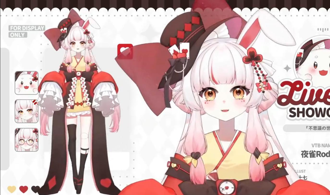 Magic Bunny VTuber Model | Rigged 2D Live2D Avatar