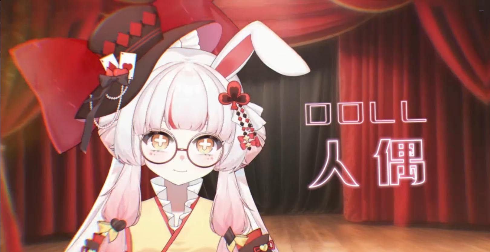 Magic Bunny VTuber Model | Rigged 2D Live2D Avatar