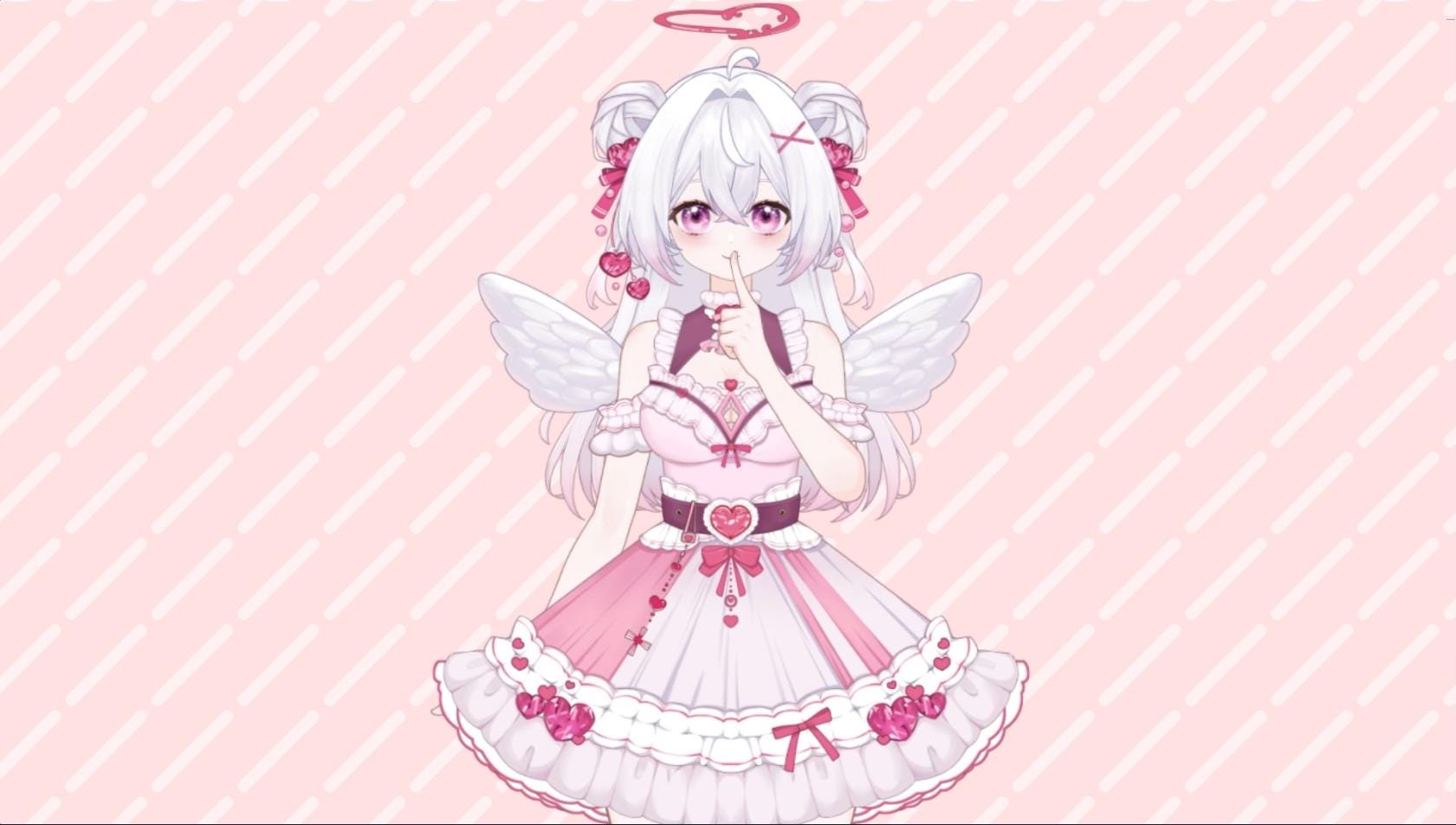Strawberry Angel Vtuber Model Full Version – Full Body, Ready to Use