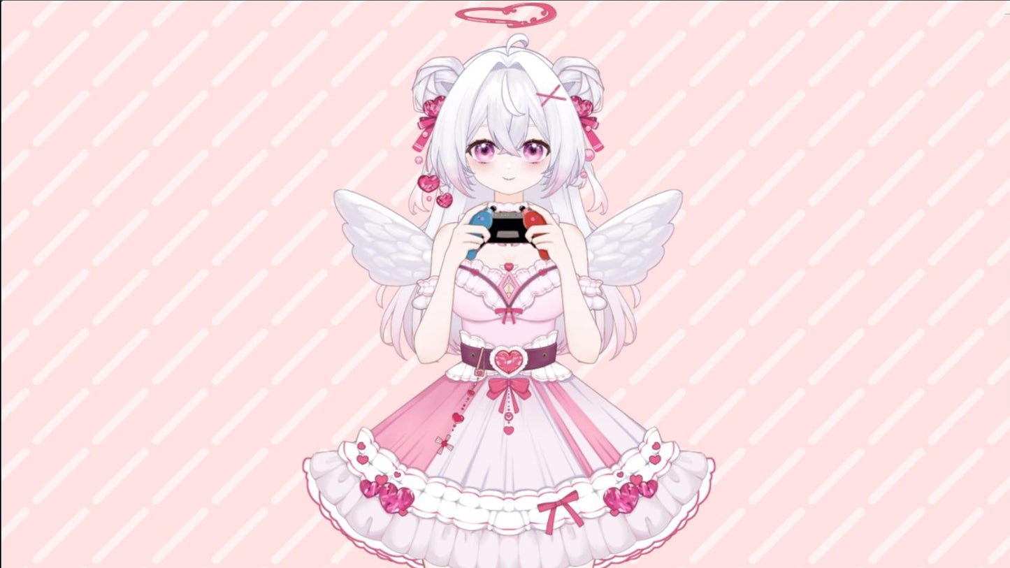 Strawberry Angel Vtuber Model Full Version – Full Body, Ready to Use