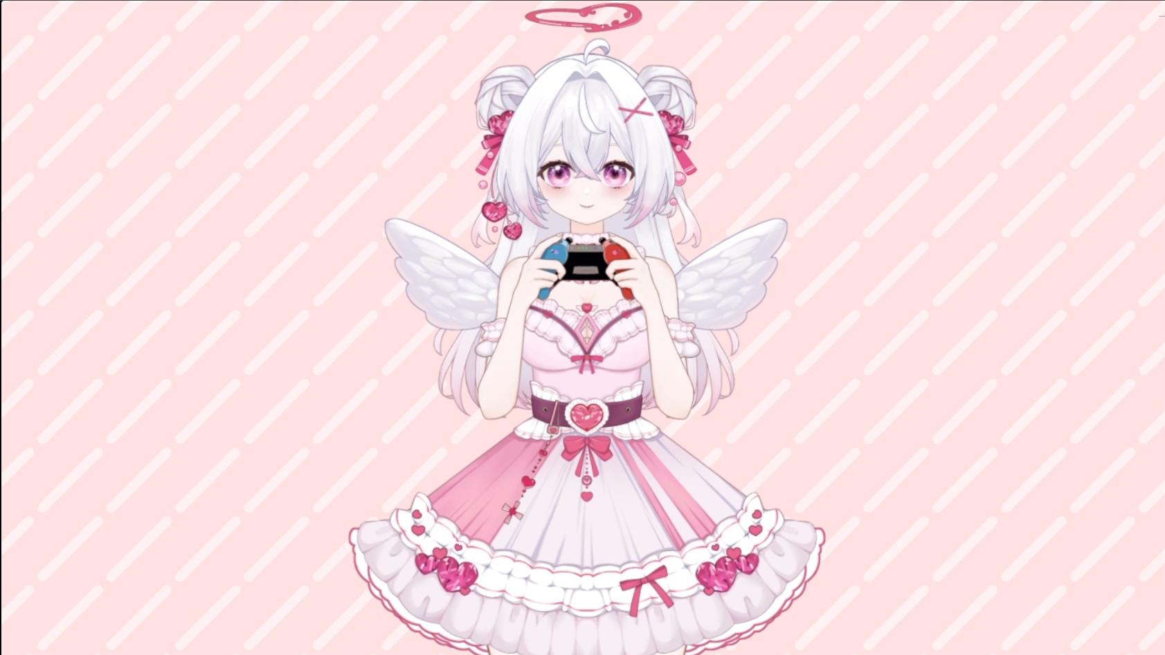 Strawberry Angel Vtuber Model Full Version – Full Body, Ready to Use