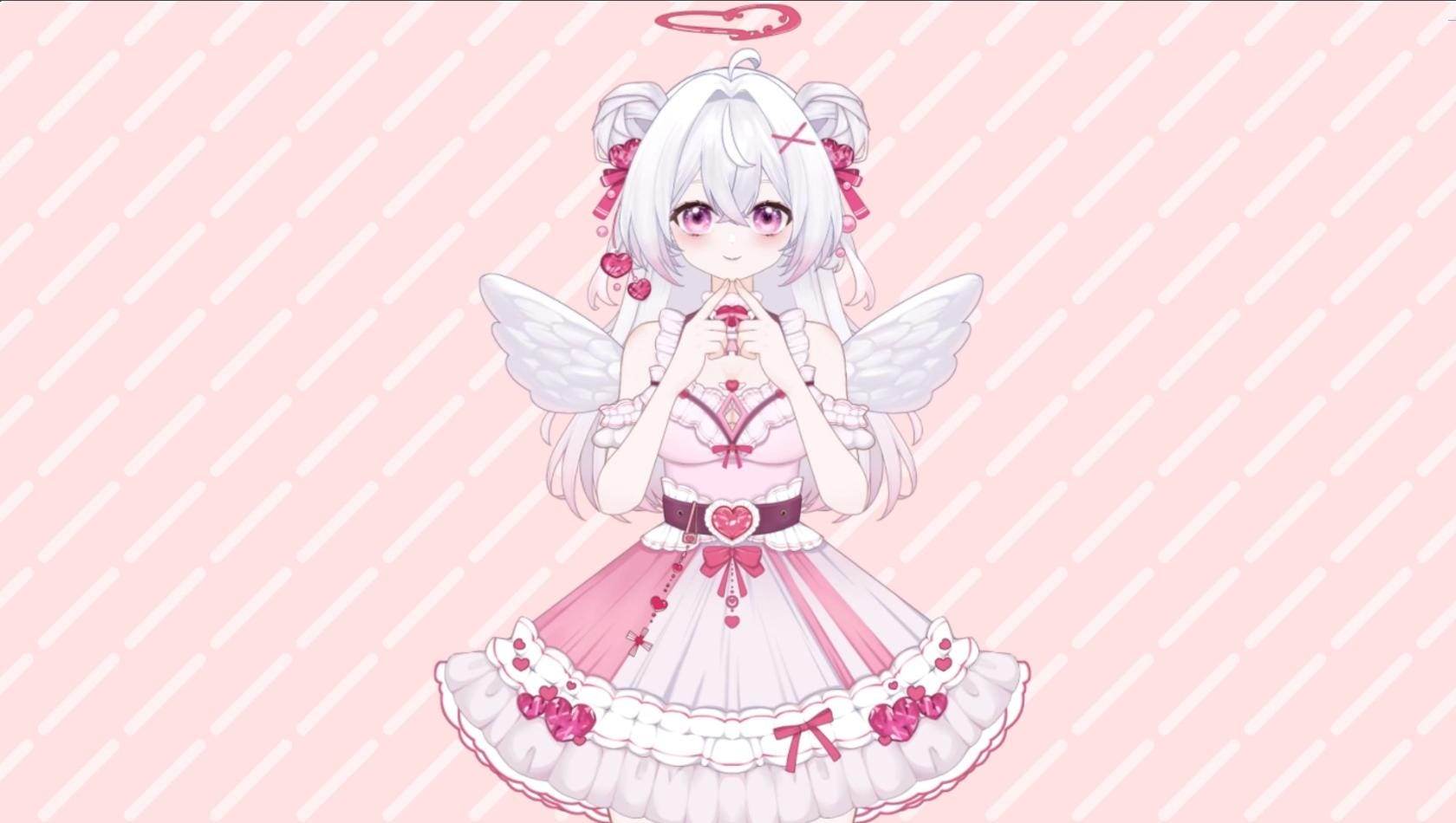 Strawberry Angel Vtuber Model Full Version – Full Body, Ready to Use