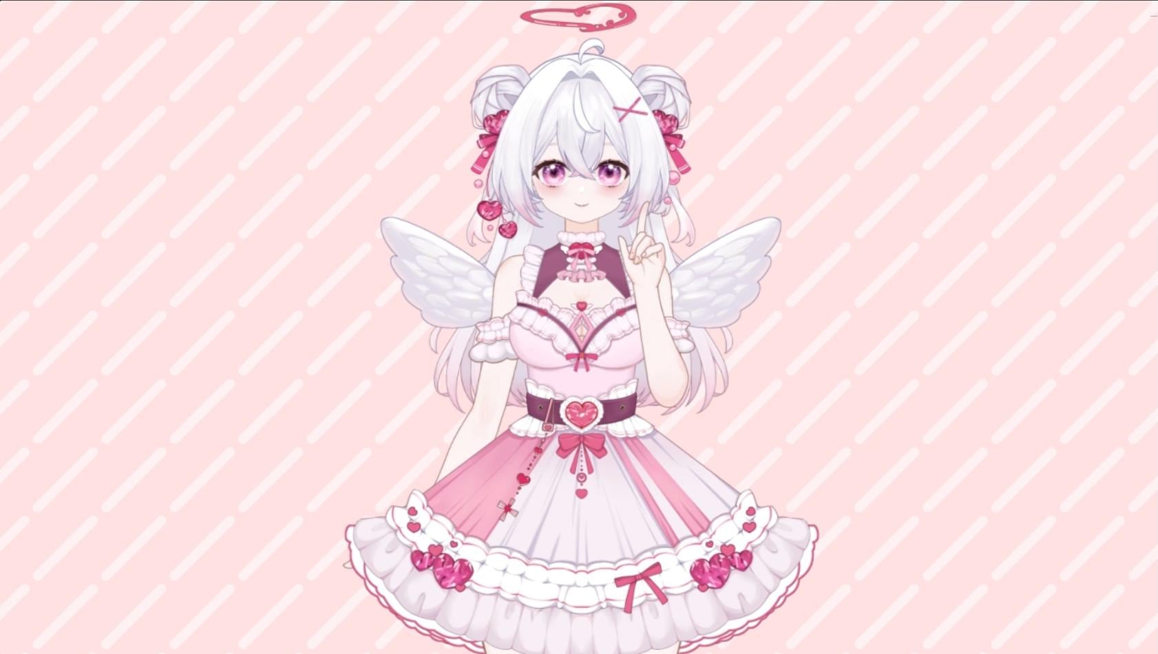 Strawberry Angel Vtuber Model Full Version – Full Body, Ready to Use