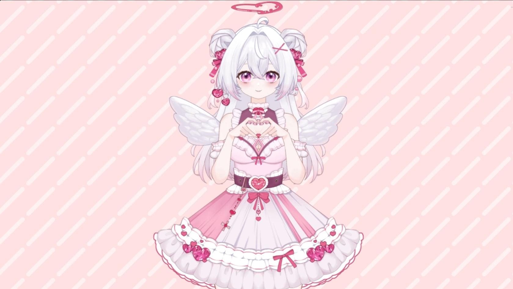 Strawberry Angel Vtuber Model Full Version – Full Body, Ready to Use