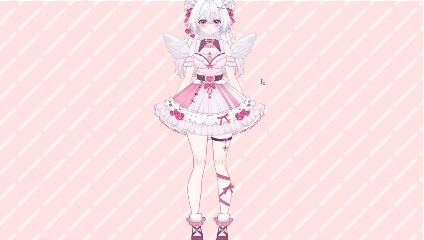 Strawberry Angel Vtuber Model Full Version – Full Body, Ready to Use