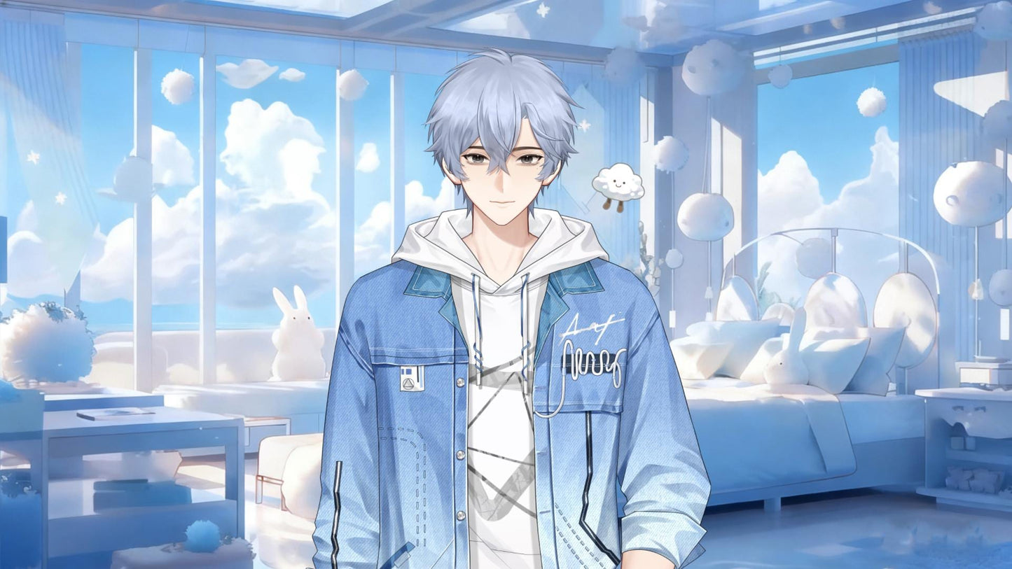 White Cloud Boy – Basic Version Live2D VTuber Model