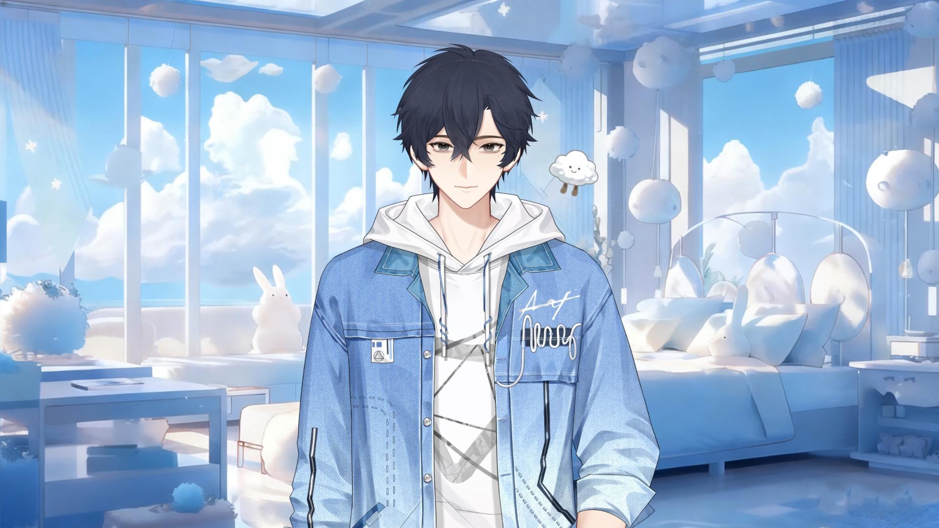 White Cloud Boy – Basic Version Live2D VTuber Model
