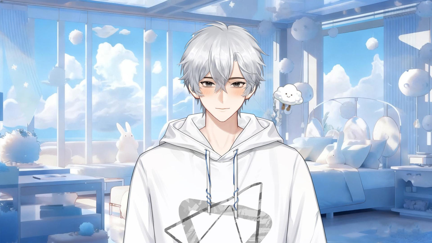 White Cloud Boy – Basic Version Live2D VTuber Model