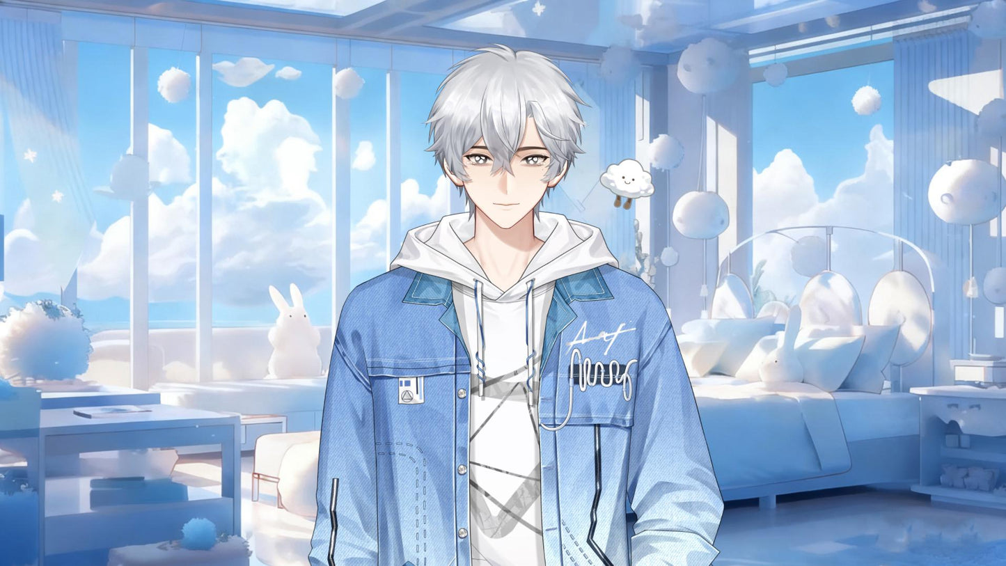 White Cloud Boy – Basic Version Live2D VTuber Model