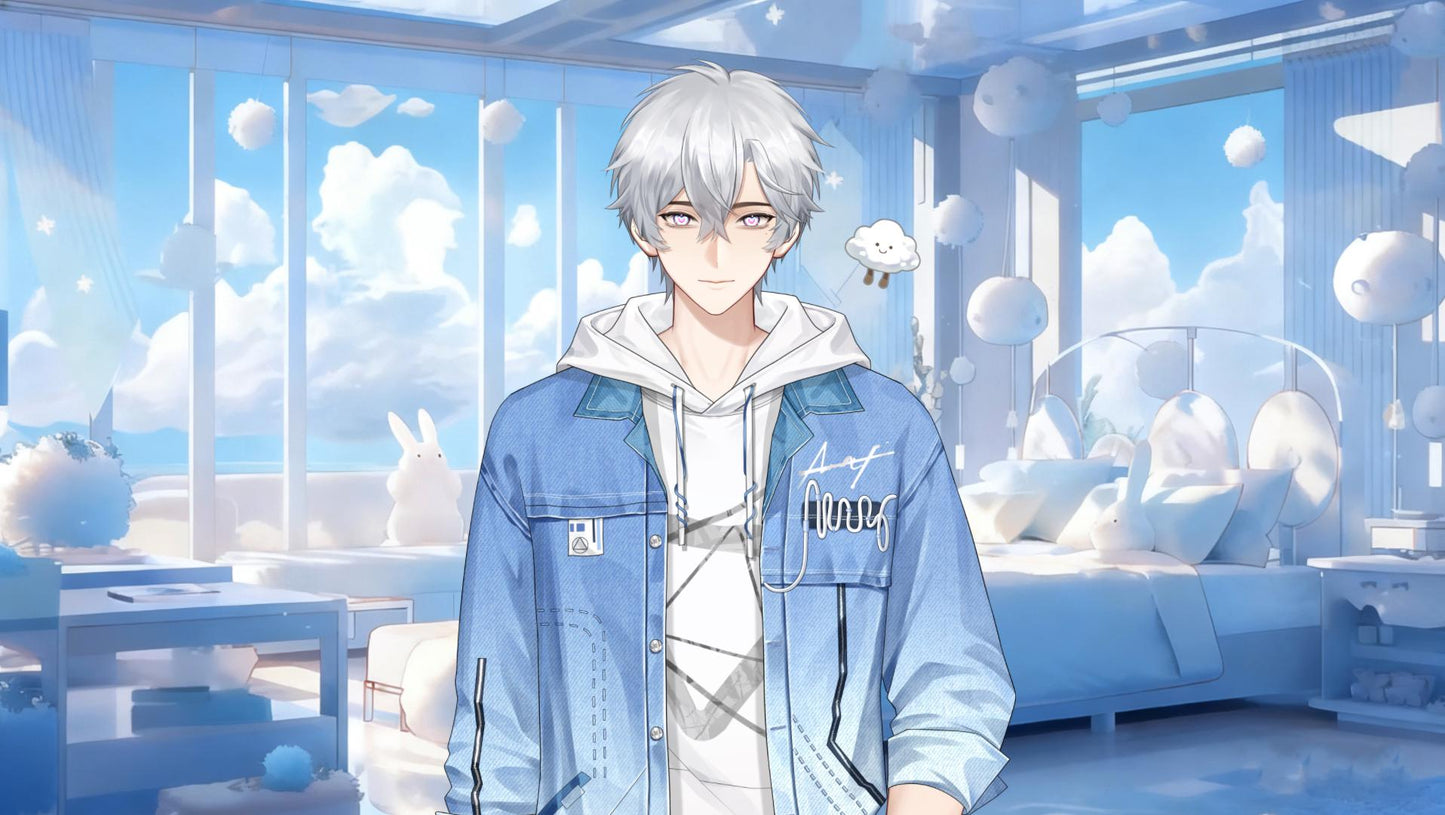 White Cloud Boy – Basic Version Live2D VTuber Model