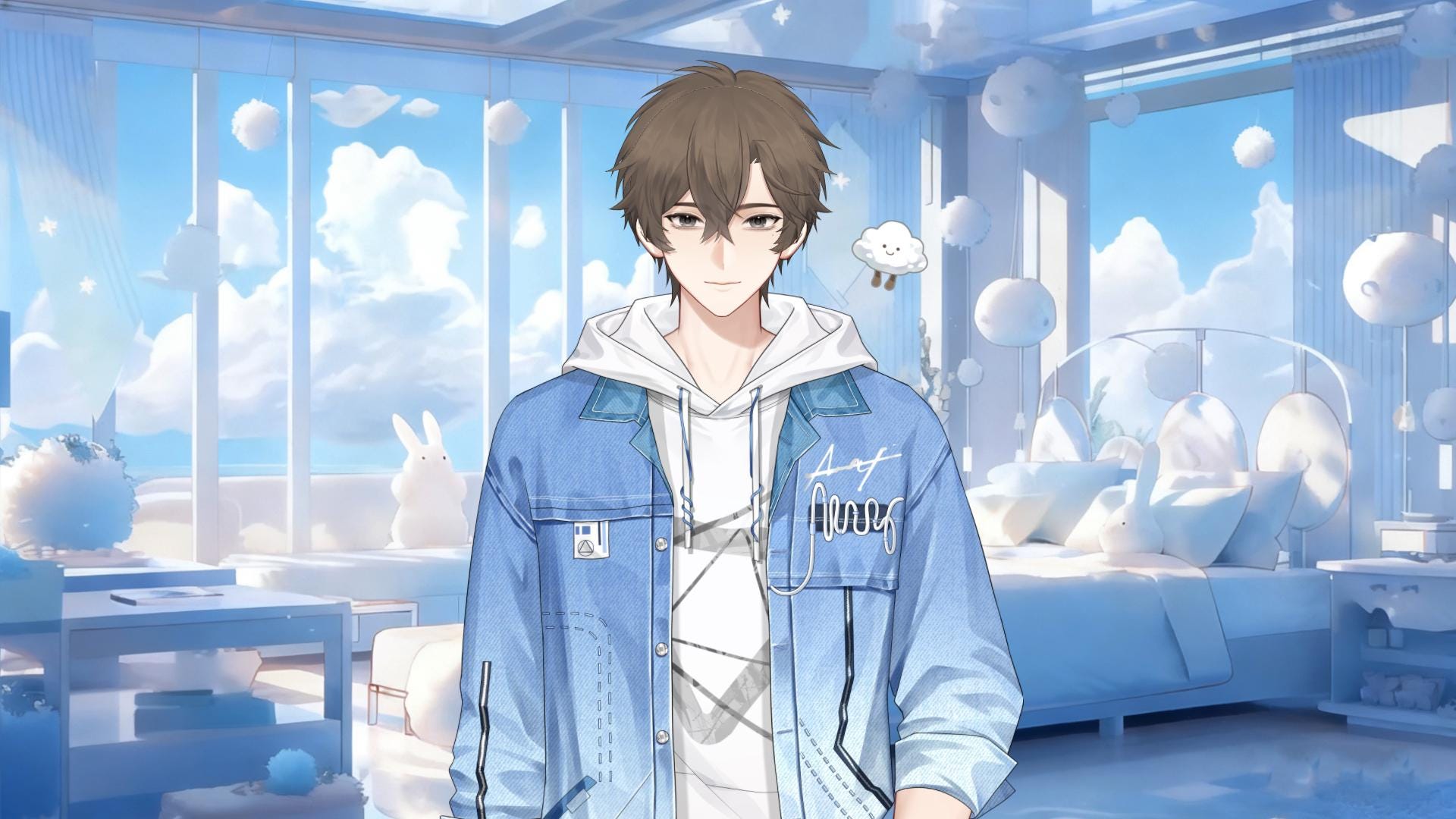 White Cloud Boy – Basic Version Live2D VTuber Model