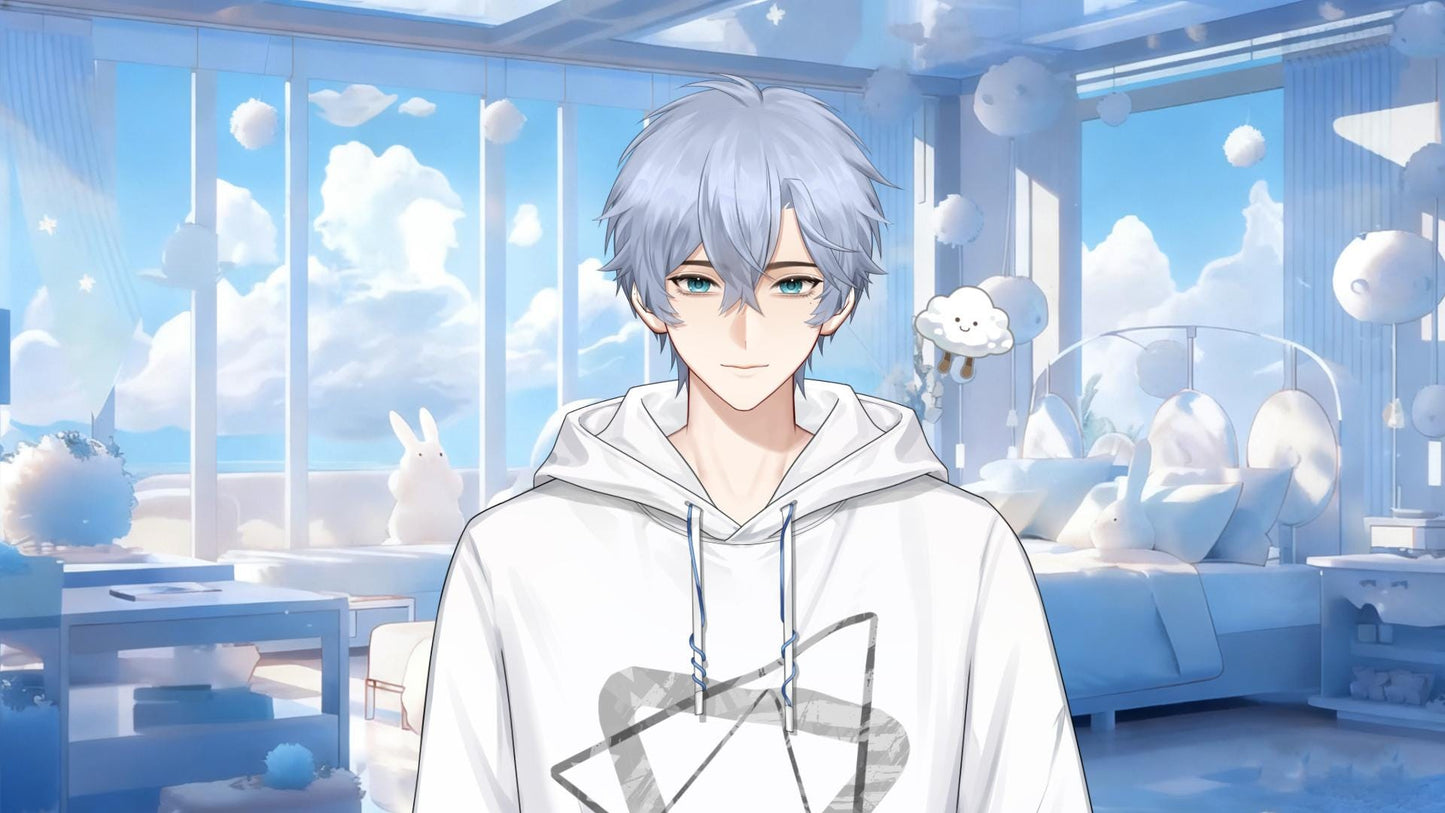 White Cloud Boy – Basic Version Live2D VTuber Model