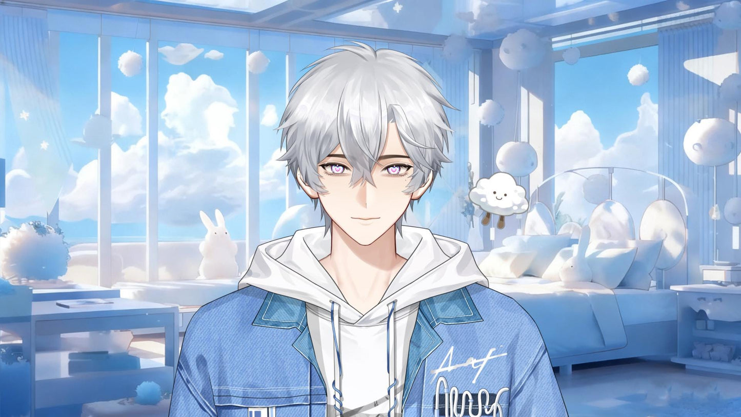 White Cloud Boy – Basic Version Live2D VTuber Model