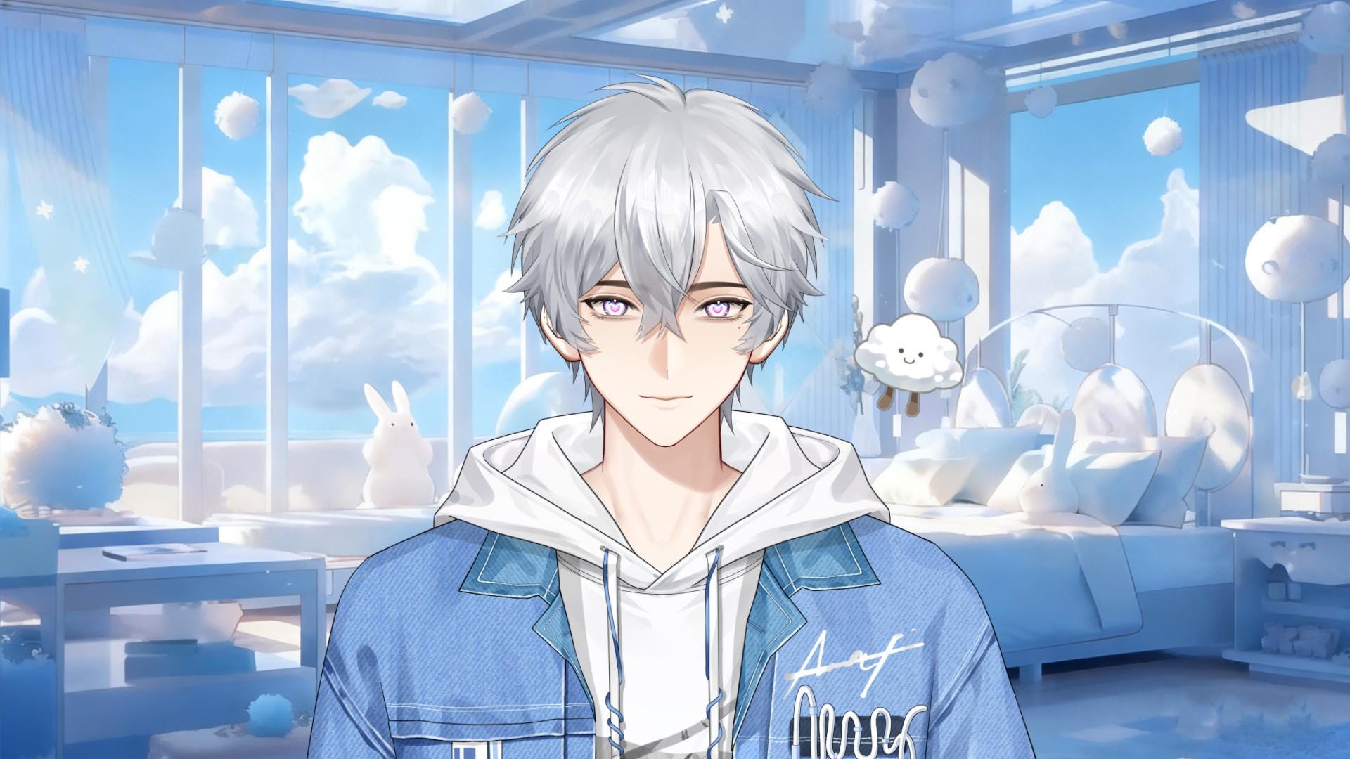 White Cloud Boy – Basic Version Live2D VTuber Model