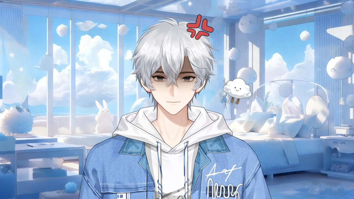 White Cloud Boy – Basic Version Live2D VTuber Model