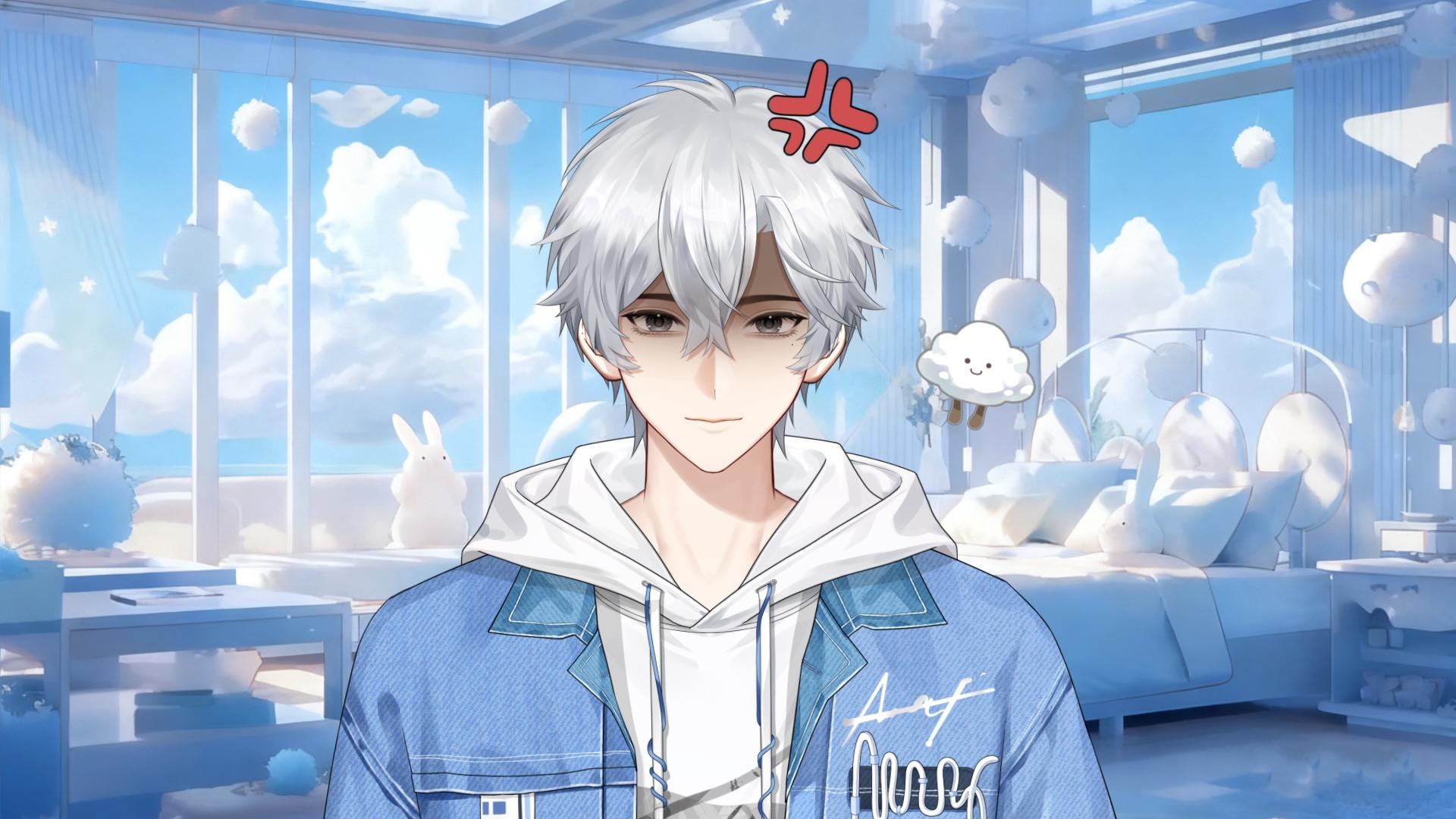 White Cloud Boy – Basic Version Live2D VTuber Model
