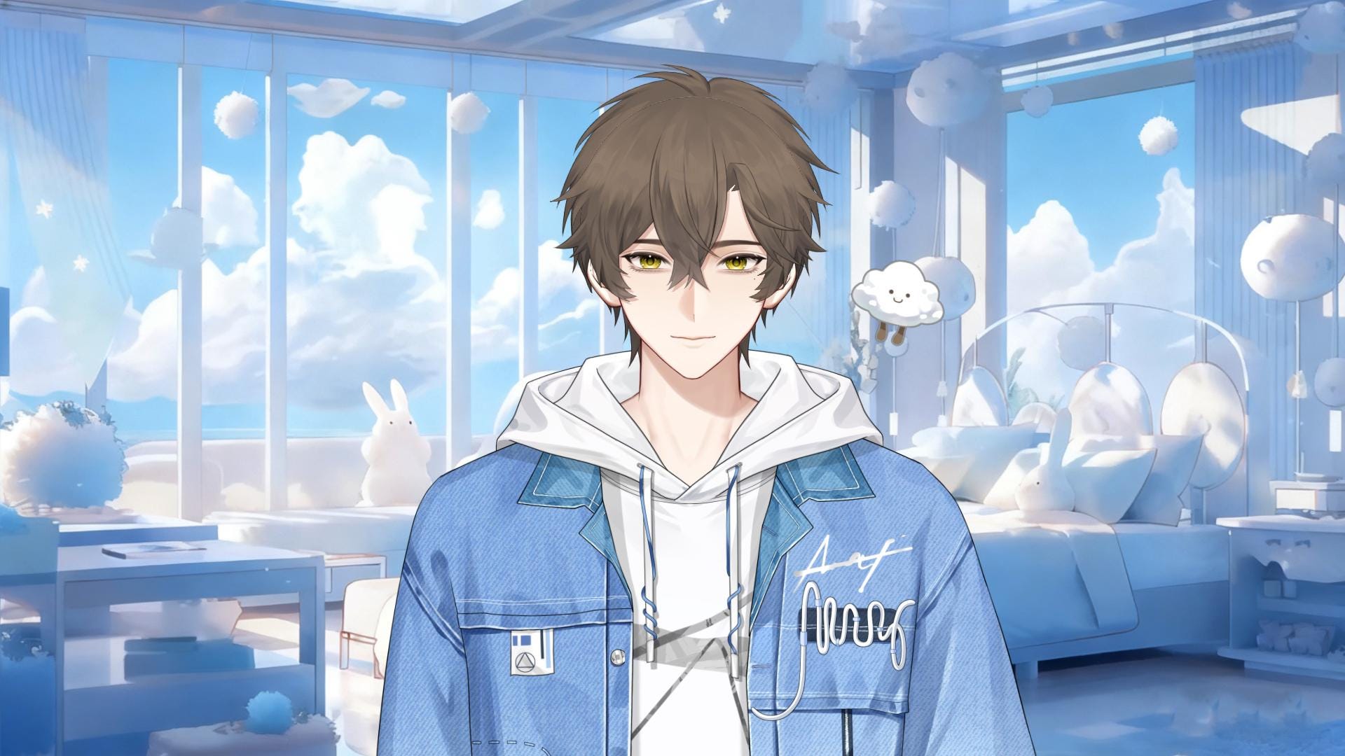 White Cloud Boy – Basic Version Live2D VTuber Model