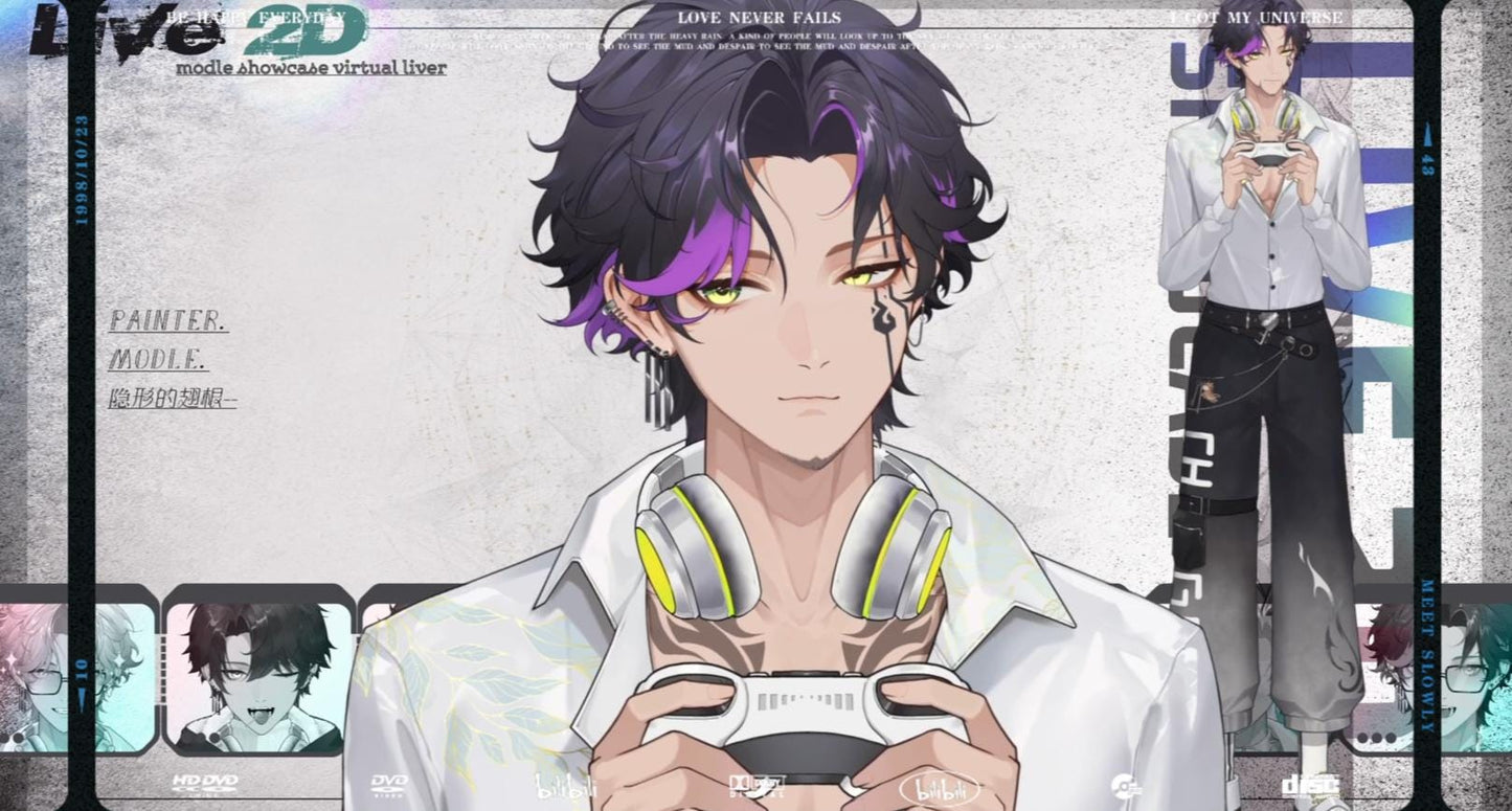 Vox Ren – Live2D VTuber Model | Commercial Use | Ready to Use | Full Body | VTube Studio