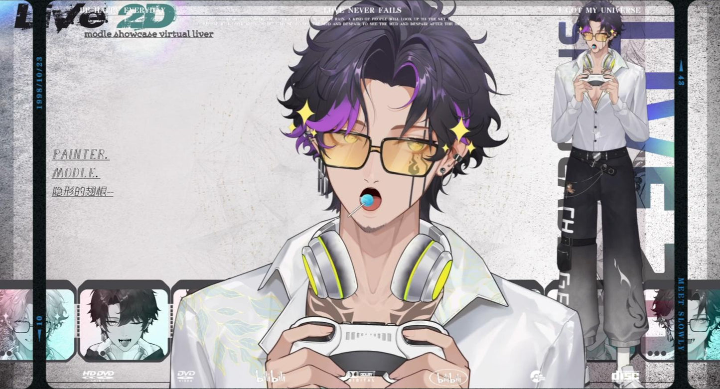 Vox Ren – Live2D VTuber Model | Commercial Use | Ready to Use | Full Body | VTube Studio