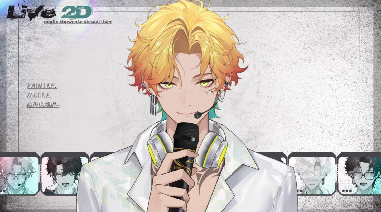 Vox Ren – Live2D VTuber Model | Commercial Use | Ready to Use | Full Body | VTube Studio