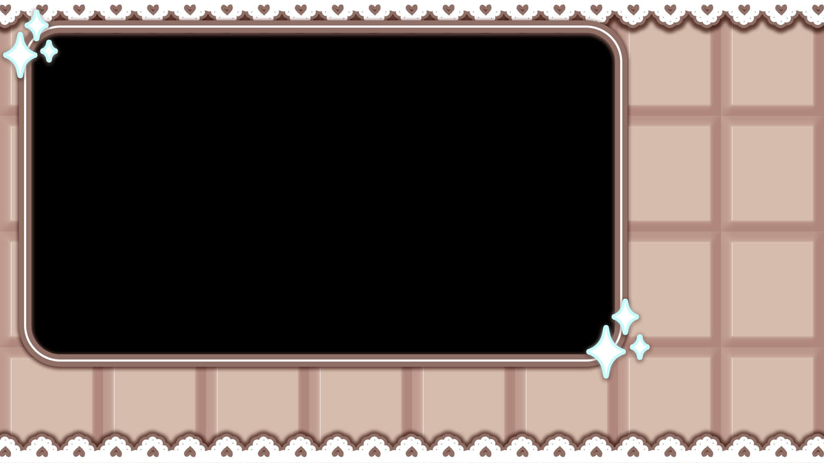 Siamese Cat Girl VTuber UI Pack – Cozy Stream Overlay Assets (PNG)