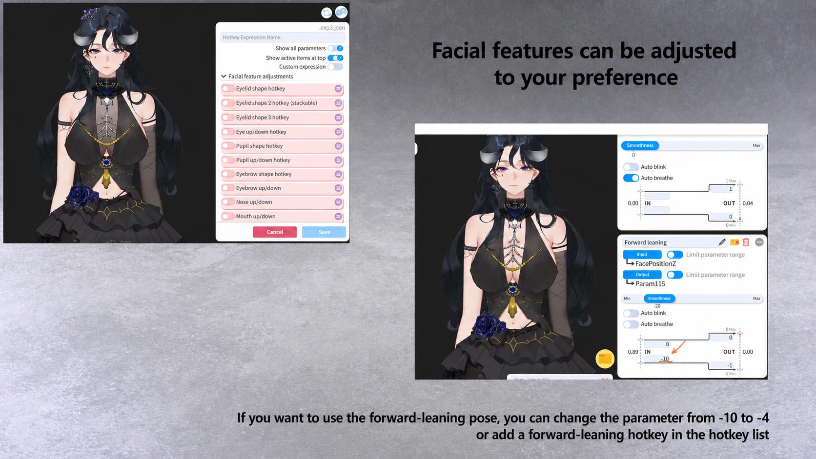 Nyra – Live2D VTuber Model | Commercial Use | Ready to Use | Full Body | Gothic Style