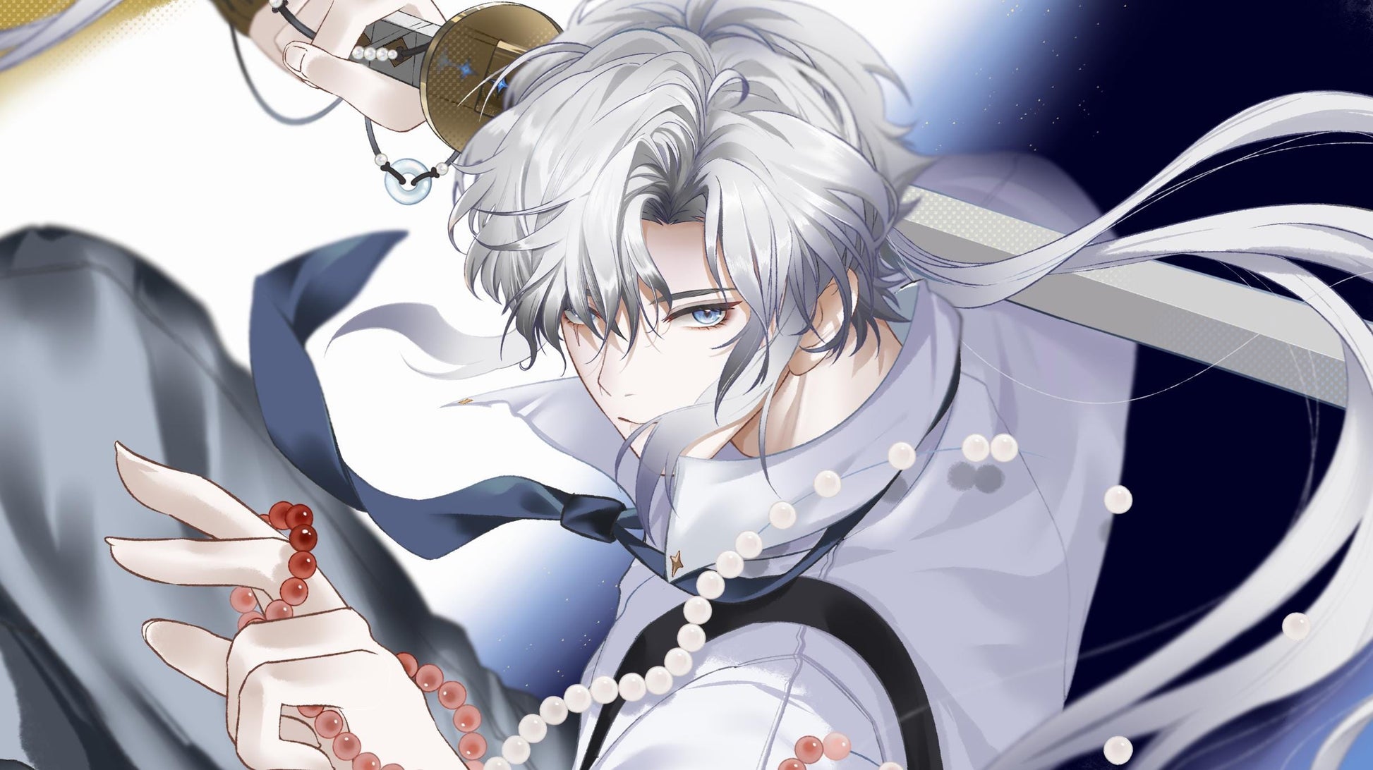 Qingchuan – Live2D Model | Commercial Use | Ready to Use | Full Body | Outfit Toggles | Elegant Male VTuber Model