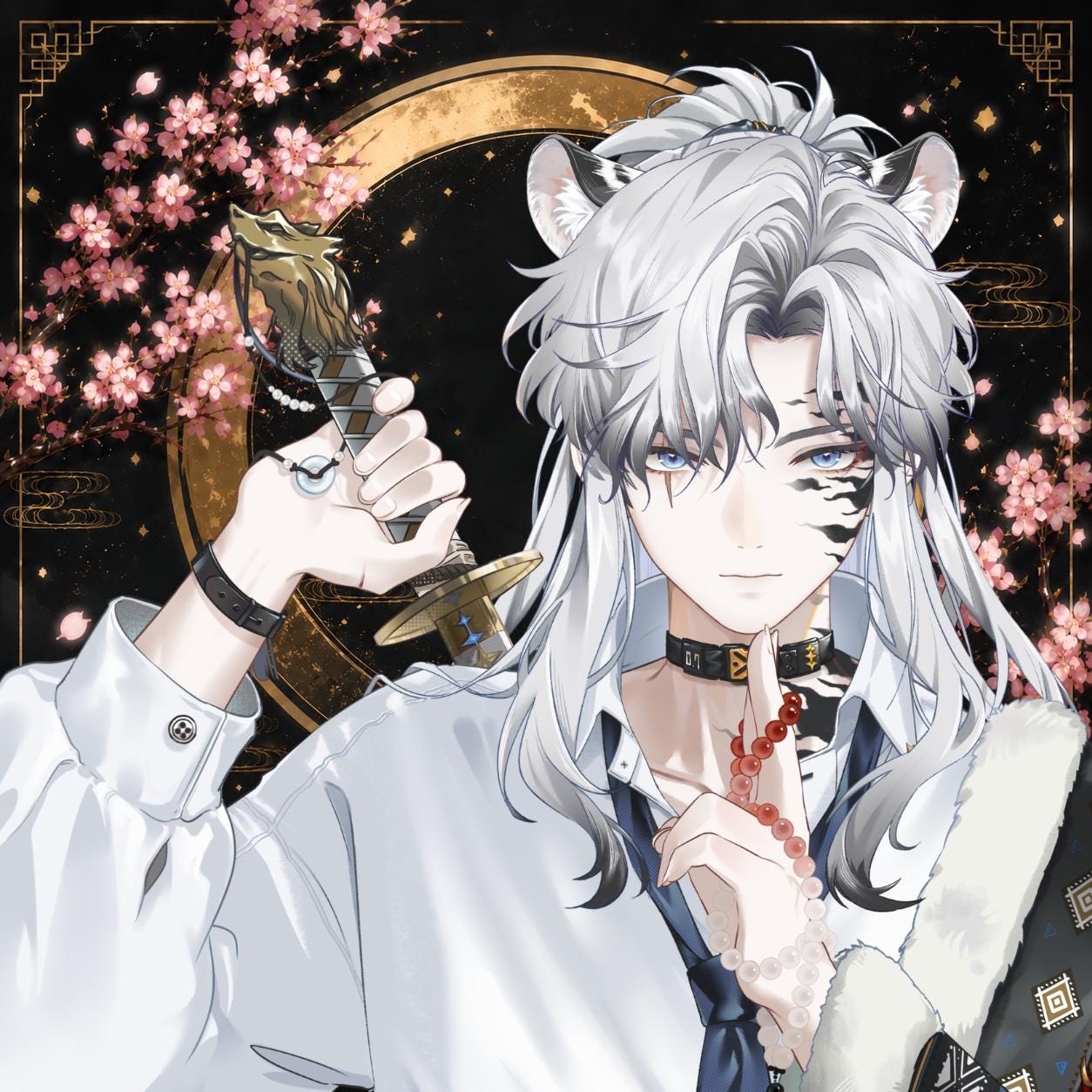 Qingchuan – Live2D Model | Commercial Use | Ready to Use | Full Body | Outfit Toggles | Elegant Male VTuber Model