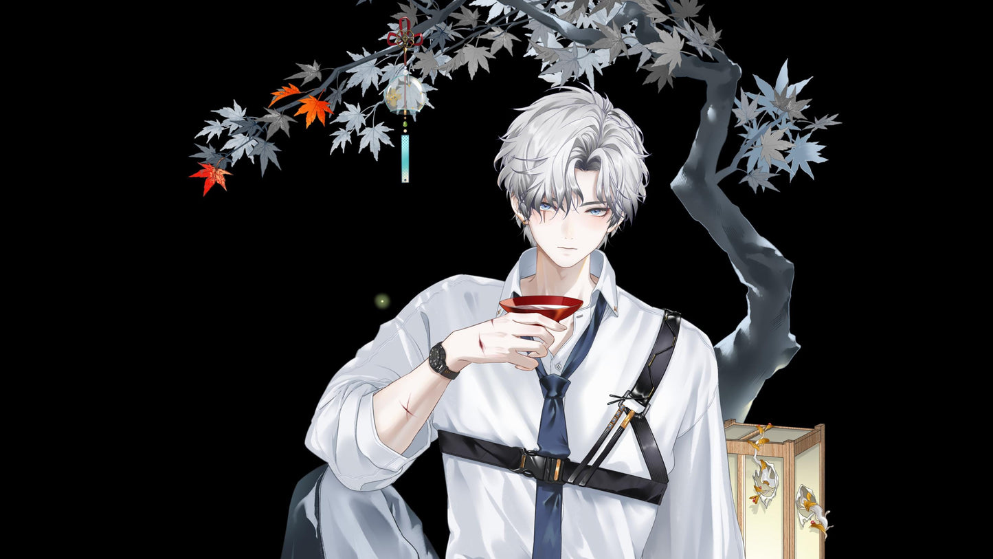 Qingchuan – Live2D Model | Commercial Use | Ready to Use | Full Body | Outfit Toggles | Elegant Male VTuber Model