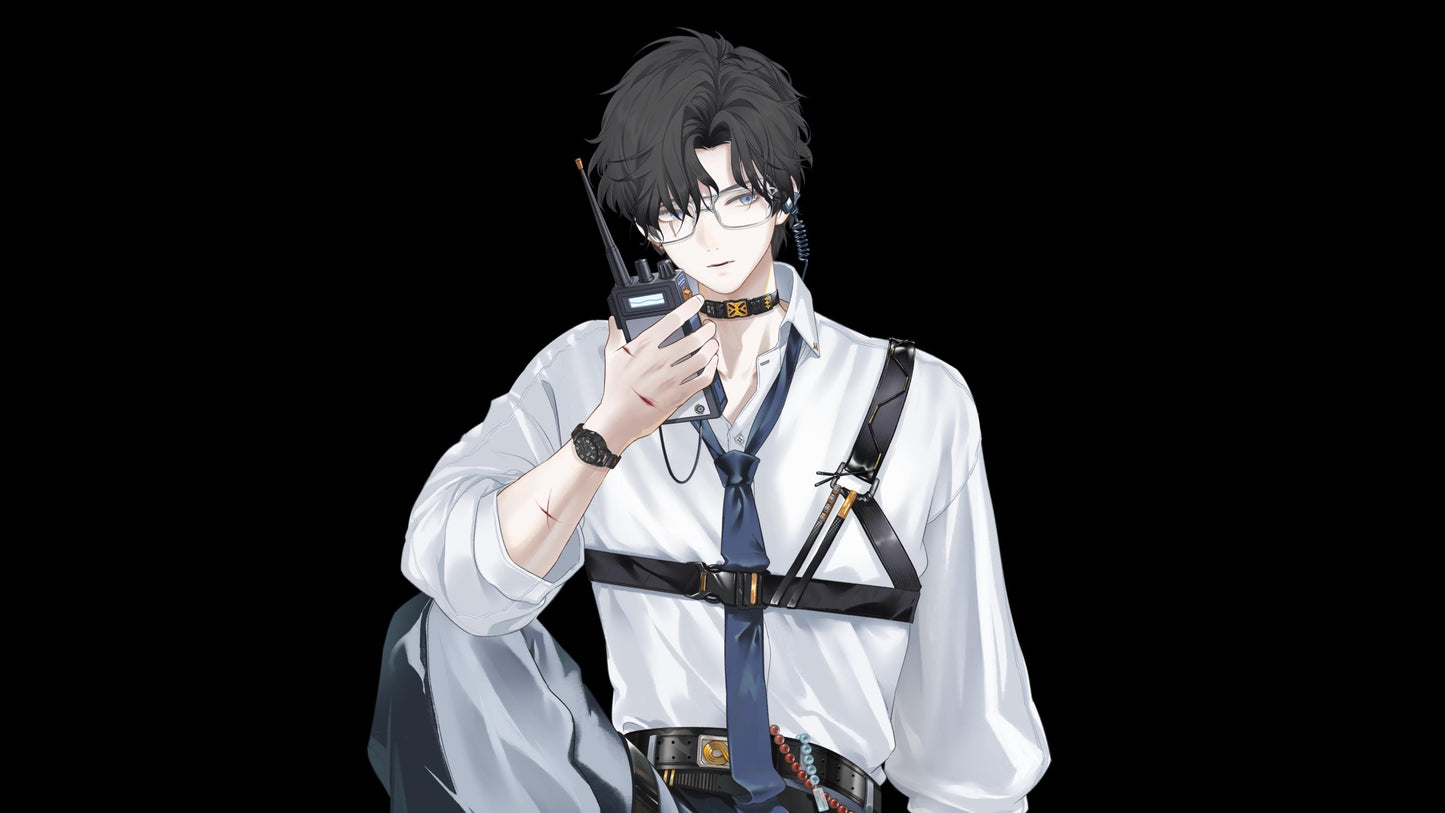 Qingchuan – Live2D Model | Commercial Use | Ready to Use | Full Body | Outfit Toggles | Elegant Male VTuber Model