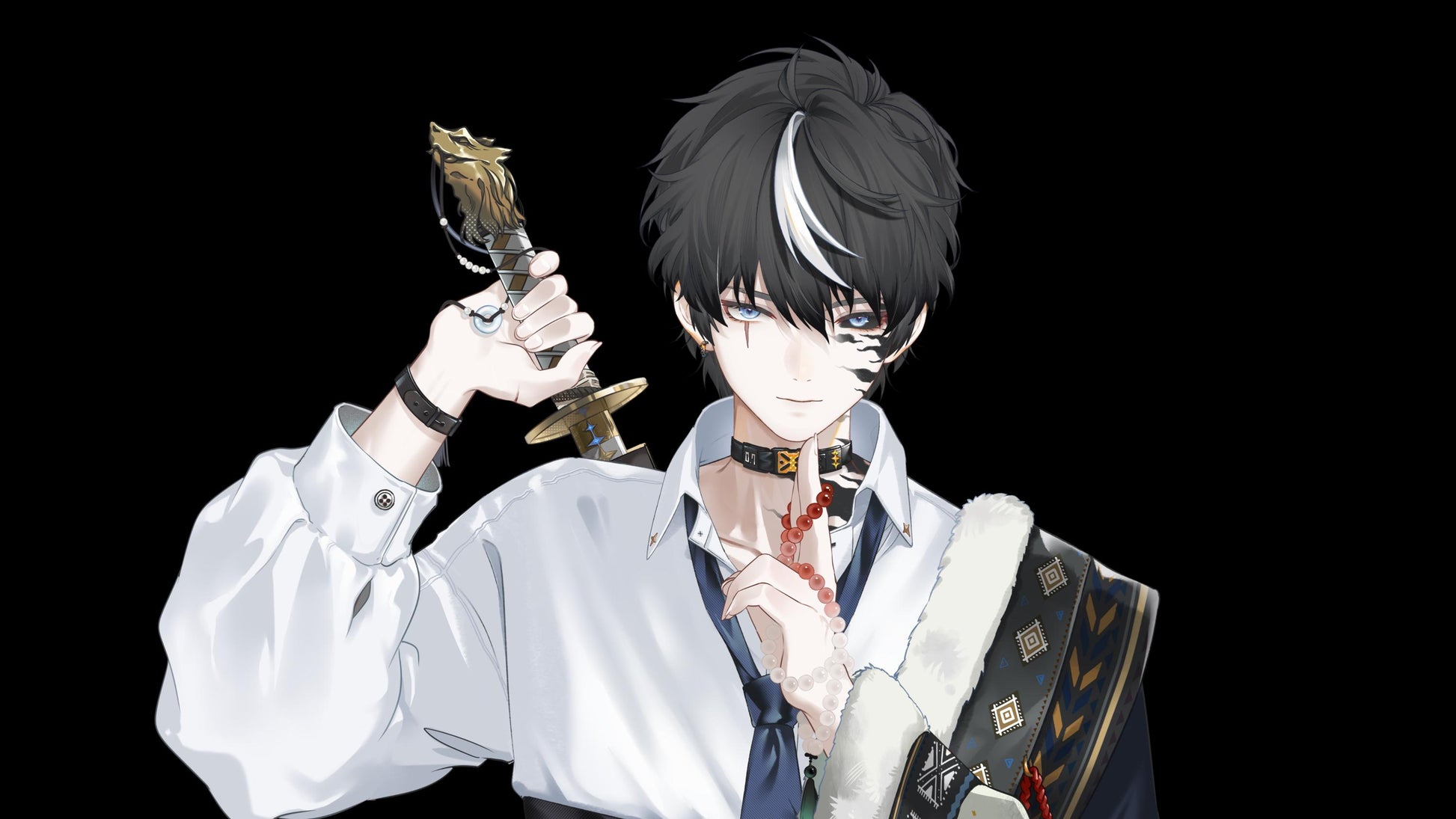 Qingchuan – Live2D Model | Commercial Use | Ready to Use | Full Body | Outfit Toggles | Elegant Male VTuber Model