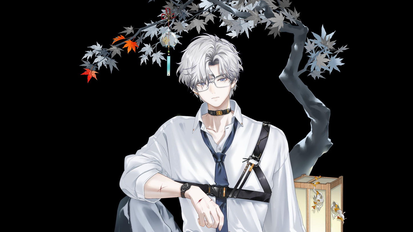 Qingchuan – Live2D Model | Commercial Use | Ready to Use | Full Body | Outfit Toggles | Elegant Male VTuber Model