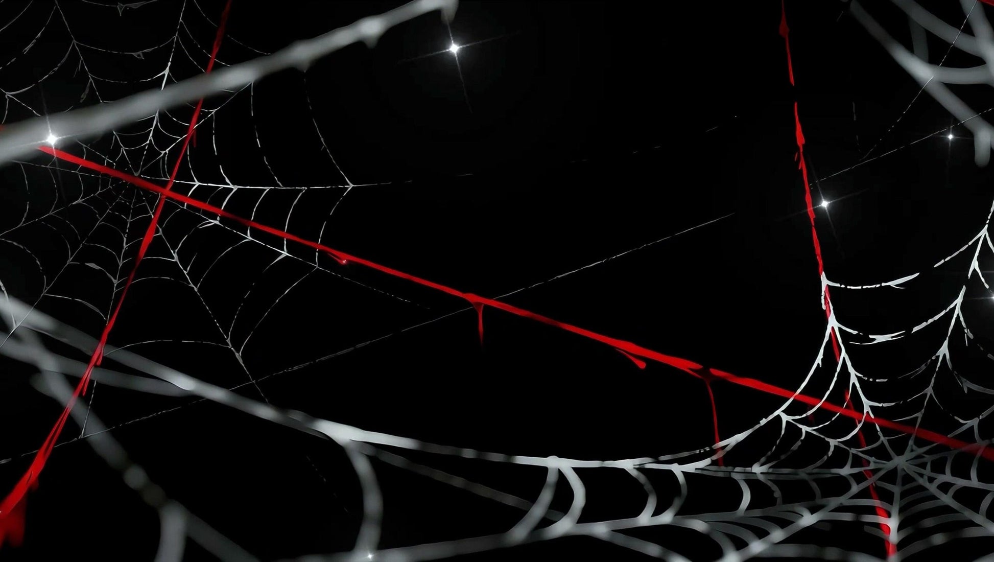 Gothic Spiderweb Heartseeker – Animated VTuber Background Set | 1440p QHD Loop Videos | Gothic / Dark / Spooky