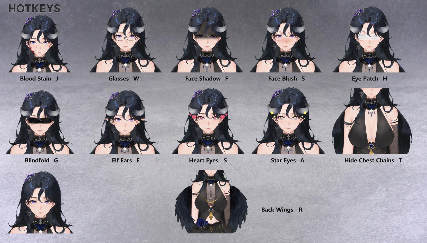 Nyra – Live2D VTuber Model | Commercial Use | Ready to Use | Full Body | Gothic Style