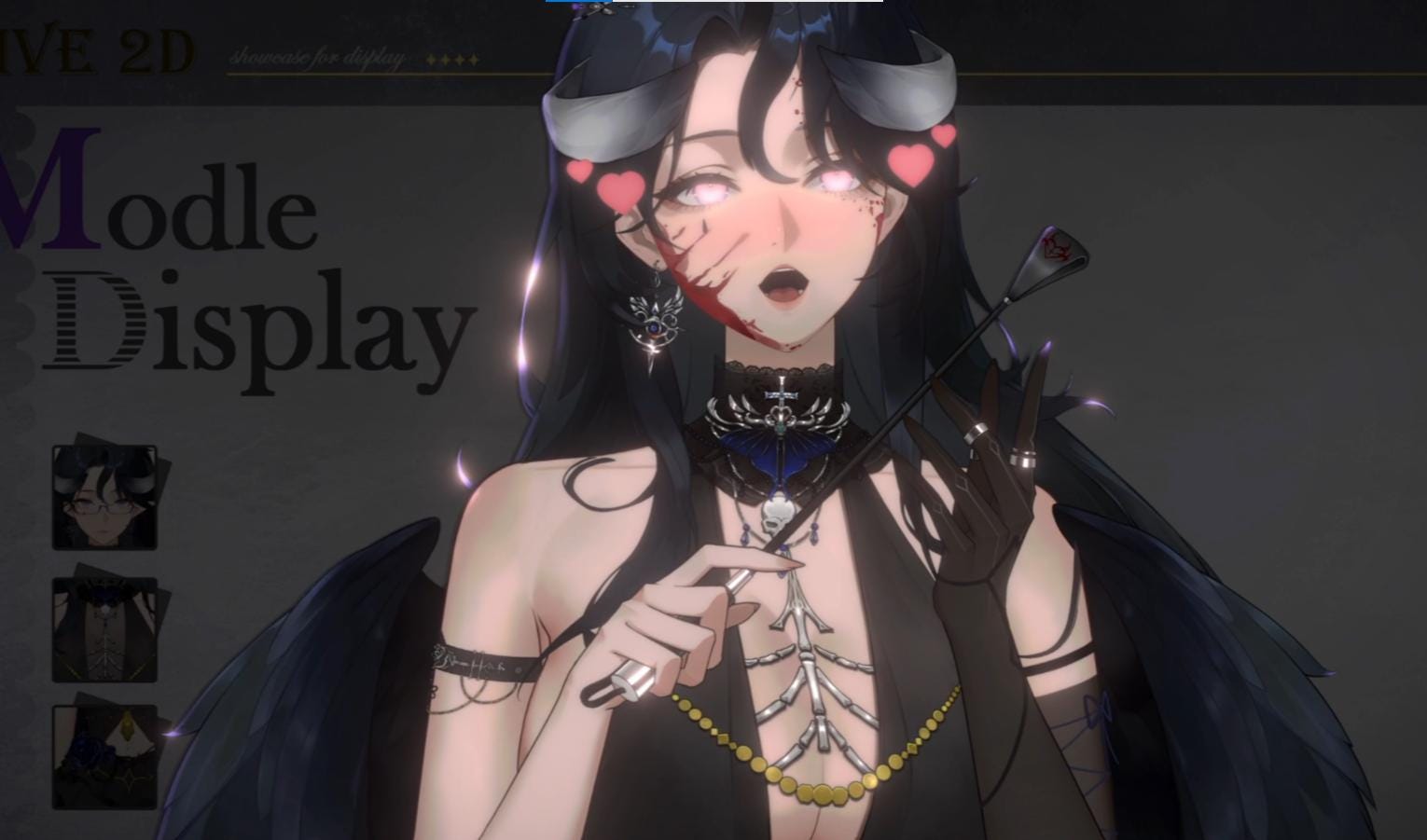Nyra – Live2D VTuber Model | Commercial Use | Ready to Use | Full Body | Gothic Style