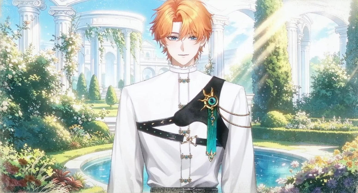 Prince – Premade Male VTuber Model | Elegant Royal Vtuber Avatar | Ready to Use | Full Body | Outfit Toggles