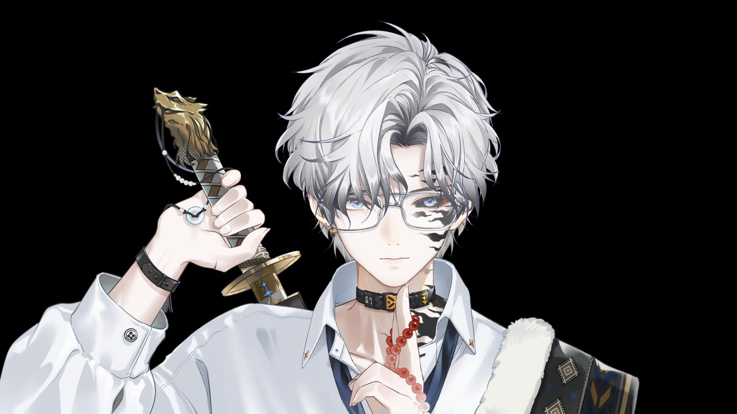 Qingchuan – Live2D Model | Commercial Use | Ready to Use | Full Body | Outfit Toggles | Elegant Male VTuber Model