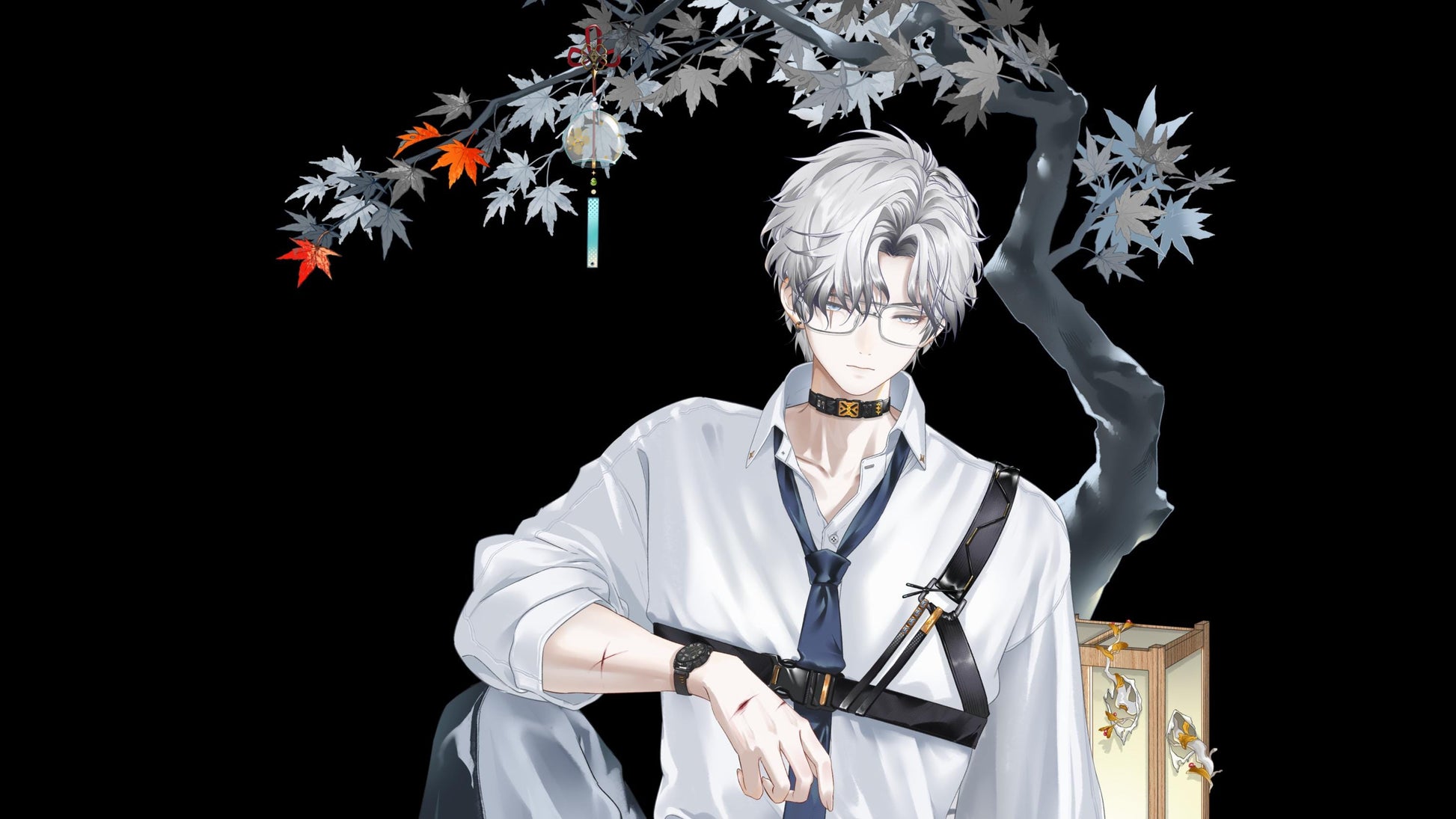 Qingchuan – Live2D Model | Commercial Use | Ready to Use | Full Body | Outfit Toggles | Elegant Male VTuber Model