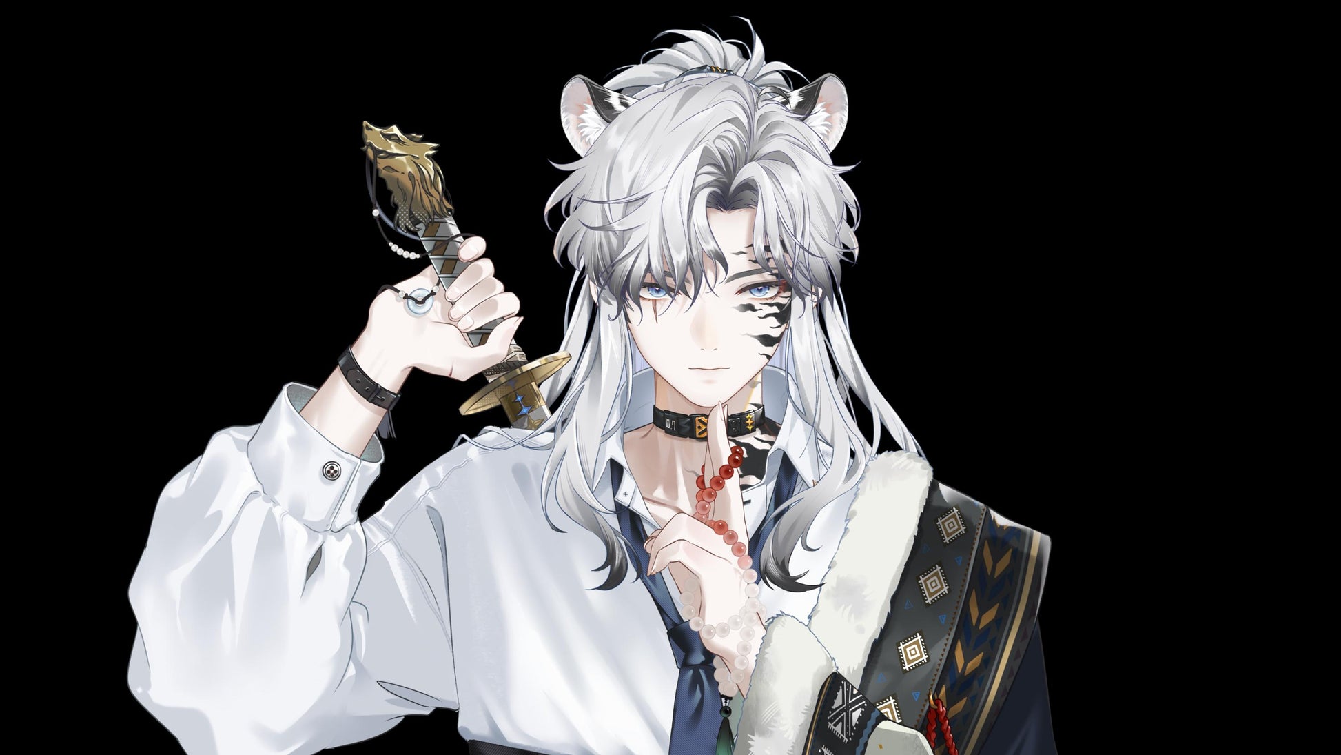 Qingchuan – Live2D Model | Commercial Use | Ready to Use | Full Body | Outfit Toggles | Elegant Male VTuber Model