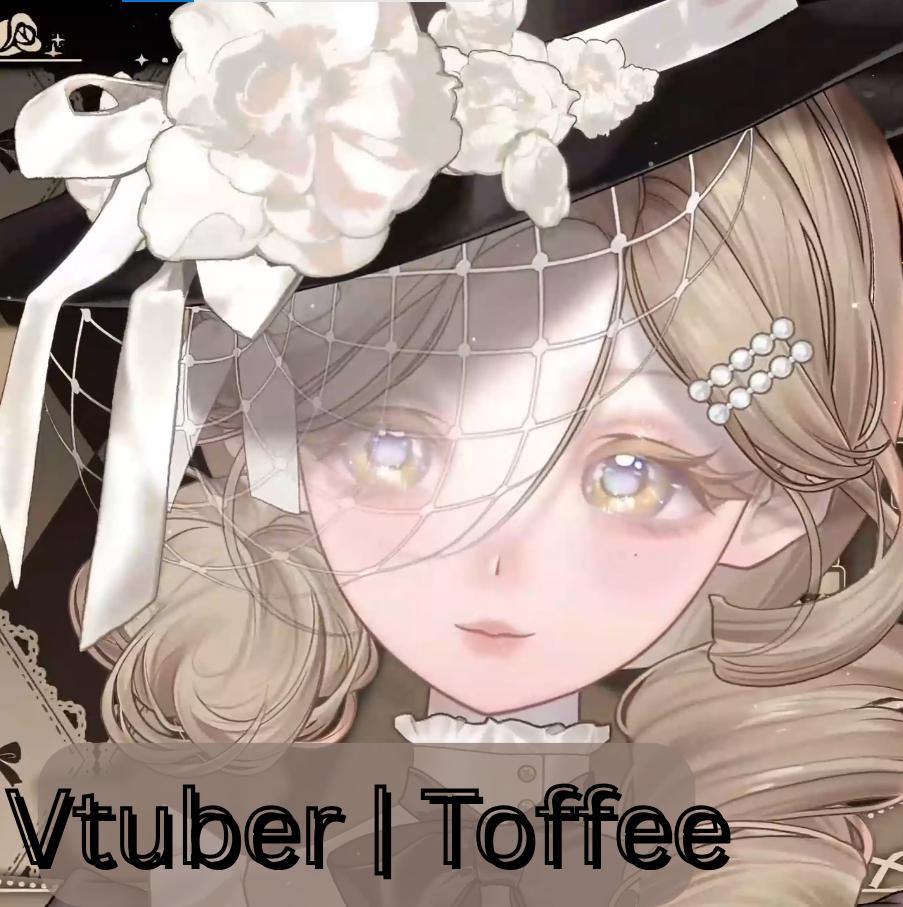 Toffee – Premade Female VTuber Model | Victorian Gothic VTuber Avatar | Ready to Use | Full Body | 22 Toggles