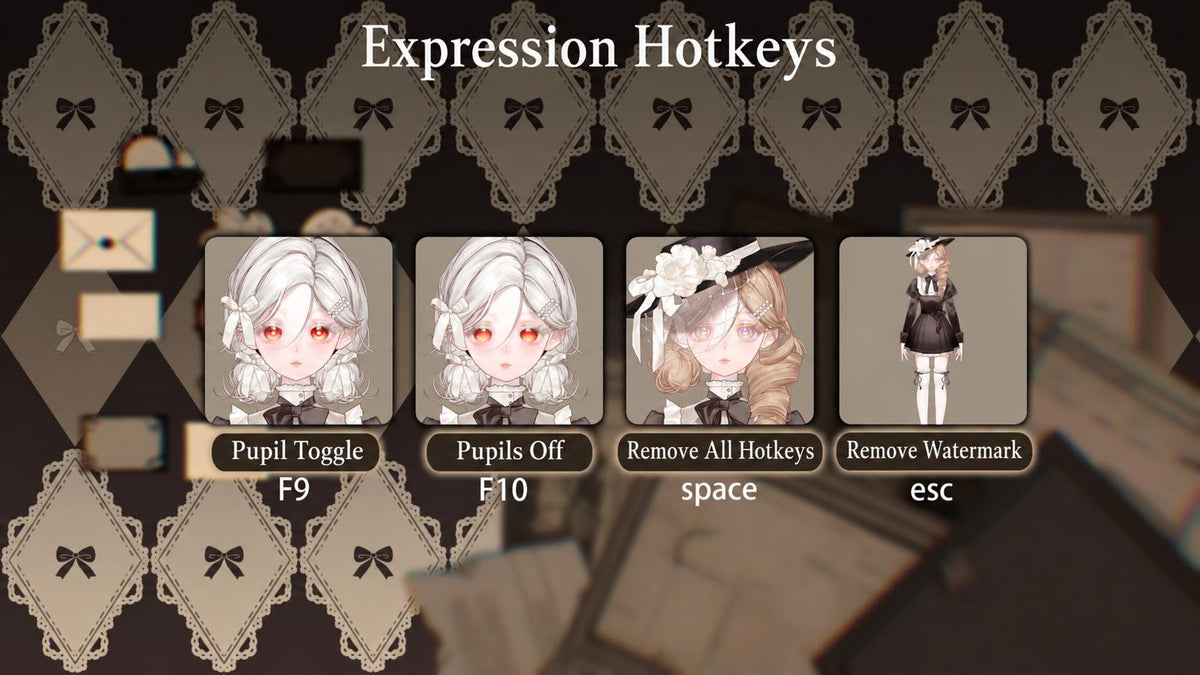Toffee – Premade Female VTuber Model | Victorian Gothic VTuber Avatar | Ready to Use | Full Body | 22 Toggles