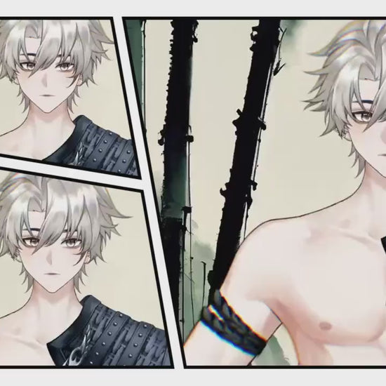Kurobushi Live2D Vtuber Model – Warrior, Ready to Use