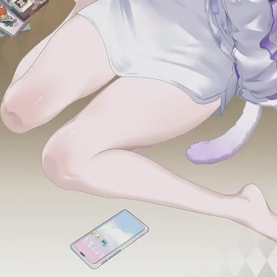 MUMU – [Full Version] | Live2D VTuber Model | Commercial Use | Ready to Use | Full Body | Outfit Toggles | Cozy Cat-Ear Loungewear
