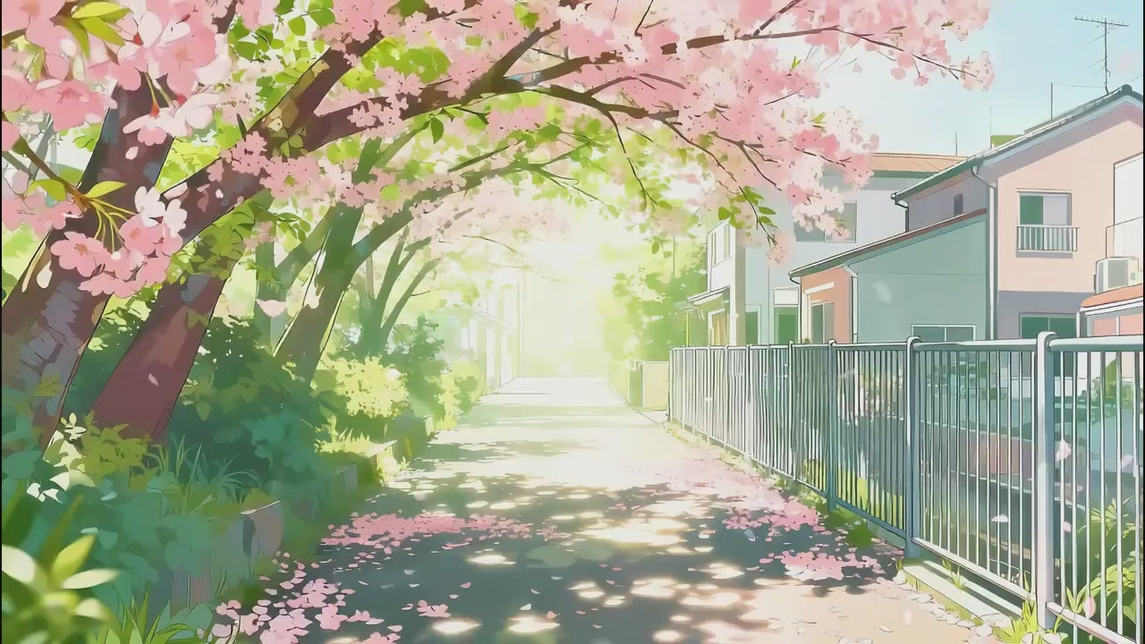 Return to Spring – Animated VTuber Background Set | 2552×1440 Loop Video | Spring / Floral / Gentle Scene