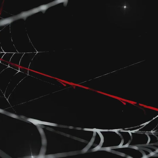 Gothic Spiderweb Heartseeker – Animated VTuber Background Set | 1440p QHD Loop Videos | Gothic / Dark / Spooky