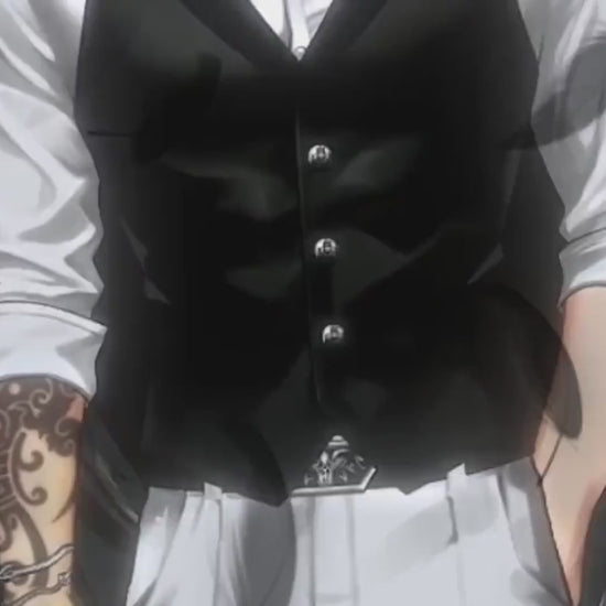 Kurogane – Premade Male VTuber Model | Dark Demon Butler VTuber Avatar | Ready to Use | Full Body | Outfit Toggles