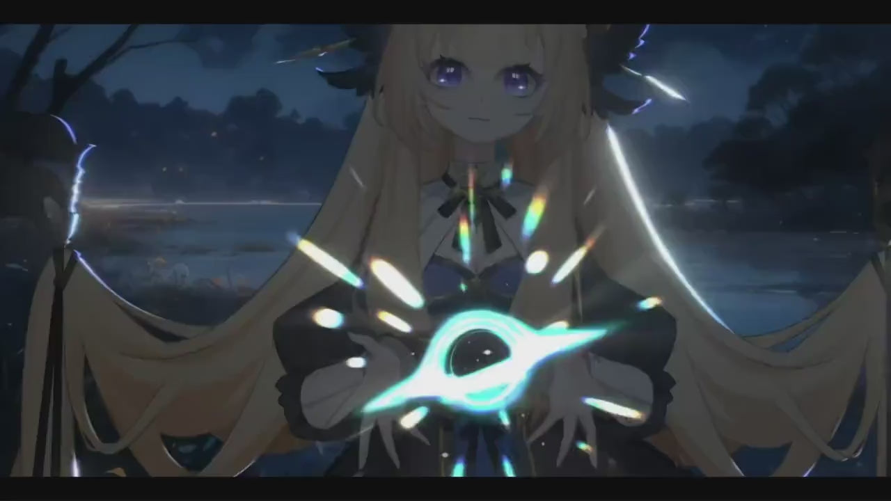 Golden Shadow Girl Vtuber Model – Live2D, Fully Rigged for Vtube Studio